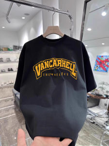 Áo Thun Nam Tay Ngắn in Chữ Cotton Phong Cách Mỹ Mùa Hè Cổ Tròn Rộng Rãi Cho Cặp Đôi