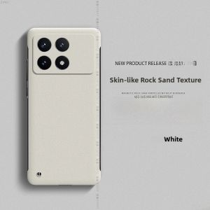 Redmi K70 K80 pro Anti-Fall Protection Case Simple Pure Color Frameless Rock Sand Design for K60 K50 Gaming Enhanced Edition