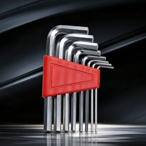 【2026 New】Folding Hex Key Set S2 Steel Wrench 1.5-6mm 90° Right Angle Long/Short Arm for Furniture Bicycle Car Repair
