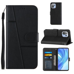 Casing For OPPO A17 A17K A16 A52 A54 A57 2022 A72 A74 A76 A77S A93 A92 A96 A5 2020 A5S A7 A9 2020 A12 Luxury Leather Business Wallet Hard Flip Phone Case+Lanyard