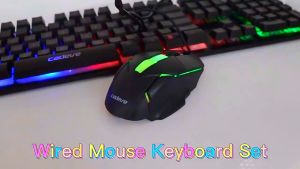 (SERAPH RENDOR) Keyboard and Mouse Combo | English Layout | 104 Keys | RGB Backlit | Wired