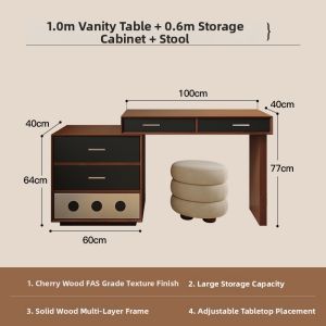 PINYOU | Vintage Small Household Makeup Table