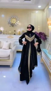 ZIFA FASHION // COD // ZEA DRESS ABAYA - DRESS ARABIAN TERBARU KEKINIAN BAHAN CRUTY MIX JERSEY LEMBUT DAN NYAMAN DIPAKAI // SIAP KIRIM // READY SIZE M L XL XXL // ABAYA GAMIS HITAM BORDIR // *DZ