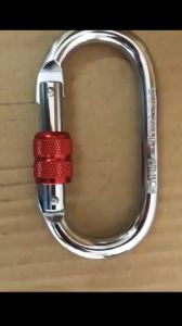 Pengait Panjat Tebing 25KN / Gantungan Carabiner Multifungsi Dapat Digunakan Untuk Menggantung Barang Berat / Carabiner Quickdraw Oval