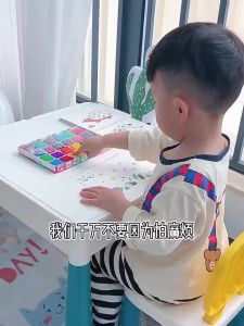 33.[SEDIA STOK ADA]🌈Playkidzz mn s Seni Lukisan Jari kanak kanak 12 colours Finger Painting Art Set 🎨儿童趣味12色手指画益智玩具