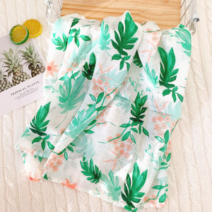 Lightweight Bamboo Cotton Muslin Baby Bath Towel Summer Newborn Infant Cover Blanket Bathing Wrap Soft Plant Fiber Towel