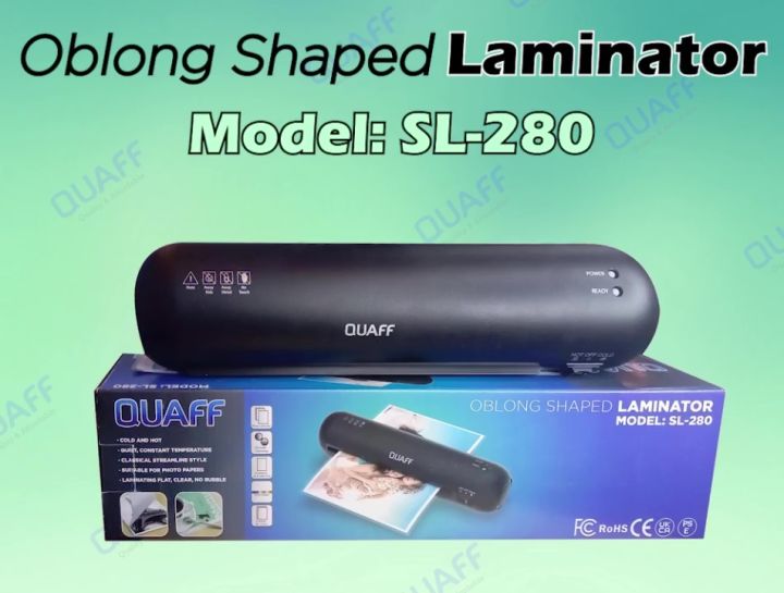 Quaff Sl280 Laminator A4 Size Hot And Cold Laminating Machine With Free