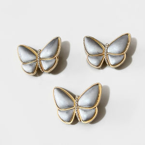 New Chinese Style Blue Dye Embroidery Hair Clip Base Embryo Duckbill Hair Clip Fabric Hair Clip Diy Base Support Hair Accessories