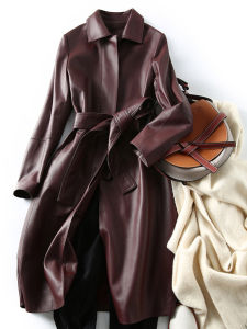 XMO | Waist-Belting Leather Coat