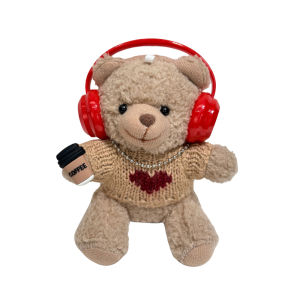 XINGRUI | Mini Fluffy Teddy Bear Plush Car Decorative Figure