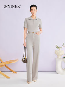 Commuter Trousers Straight Leg Jeans Leisure Wide-leg Tencel-cotton