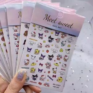 Stiker Kuku Anak Perempuan Karakter Sticker Nail Art Motif Sanrio