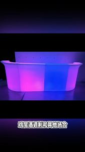 LED Reception Desk for Pubs Outdoor Water-proof Cocktail Table Illuminating Cashier Counter