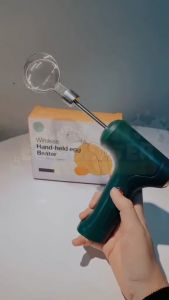 Mixer Kue 1 Set Tanpa Kabel USB Rechargeable Hand Mixer Mini Portable Murah / Super Hand Mixer Pengaduk