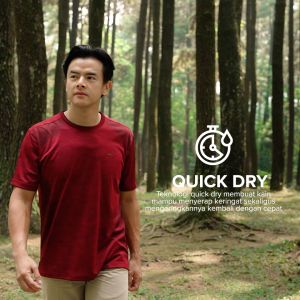 LGS - Slim Fit - Kaos Casual - T-Shirt - Kaos Quick Dry - Polos - Lengan Pendek - Hitam - JTS.329.S3492F.33.C