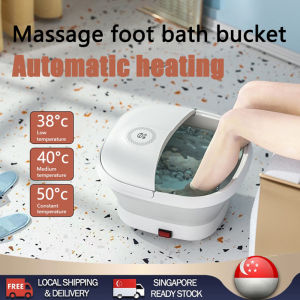 SG【READY STOCK】Foldable Foot Bath Bucket Automatic Heating Foot Spa Bucket Massager Soaking Bucket Constant Temperature Household Pedicure Machine