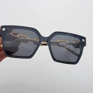 Luxury Fashion Sunglasses Women Luxury Brand Designer Square Sun Glasses Men Ocean Film Big Frame Sunglass Full Rim