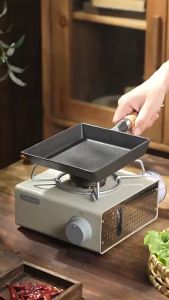 Cast Iron Egg Frying Pan Non-Stick Tamagoyaki Pan Pancake Kitchen Pot Maker Thickened Omelette Tamagoyaki Frying Pan
