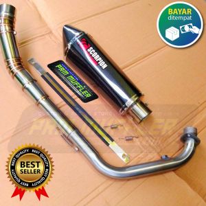 knalpot racing Scorpion carbon for CBR150R GSX-R 150 GSX S 150 CB Vxion Satria Fu R15V3