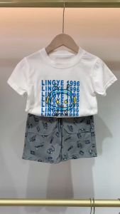 Children clothing suit Breathable Soft Top+shorts cotton Boys clothes for Babys set Animated icons kid clothes boy sets