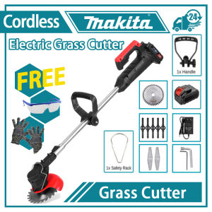 Makita Cordless Lawn Mower 168V Rechargeable Lithium Battery Portable Household Gardening Trimmer Electric Grass Cutter