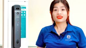 Bộ khóa cửa thông minh khuôn mặt 3D Face vân tay thẻ từ mật khẩu và chìa cơ. Thương hiệu Hà Lan cao cấp Philips DDL709-7HWS