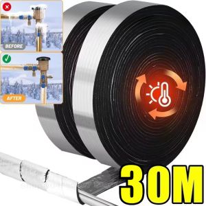 30M Mùa Đông Ống Bọc Cách Nhiệt 32.81ft Ngoài Trời Ống Bọt băng dán cách điện giấy bạc Màu Đen phòng cháy chữa cháy Mạnh Mẽ Băng Không Thấm Nước