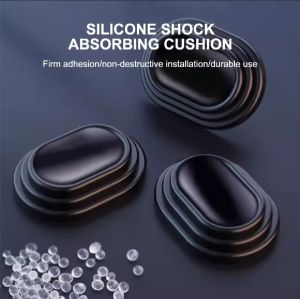 Extended door shock-absorbing silicone pads/Thick black gaskets absorb impacts/Acoustic pads/Car anti-vibration pads