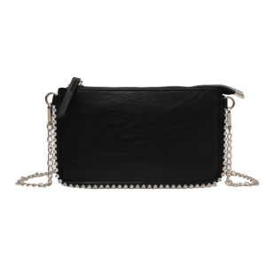 Solid Color Design Crossbody Bags For Women Fashion Chain Mobile Phone Purses Fashion Shoulder Messenger Bag Sac A Main Female