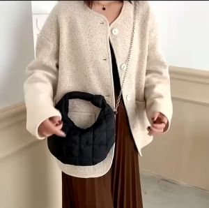 LITTLE DAISY | JODIE Puffy Bag (5 Warna + FREE LONG STRAP) / Tas Fashiob Korean Sling Bag / Pillow Bag Tas Empuk Fluffy Premium Quality / Handle Bag