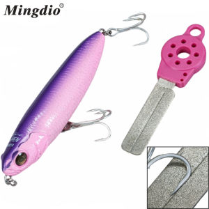Portable Outdoor Double Groove Fishing Hook Sharpener Hook Grinding Hone Tool Fishing Tackle Accessory