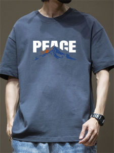 JIANMUJI | Summer Round Collar Heavy Cotton Retro Casual T-shirt