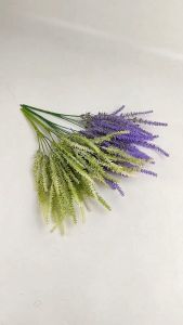 Campuran Rumput Daun Lavender Pamelo Plastik Bedak Rumput liar aksesoris Baby Breath Gypsophilia Pikok kipas durika pentul - Daun plastik palsu