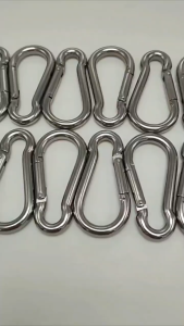 Metal Stainless Steel Snap Spring Pet Chain Quick Link Safe Fixation Strong Load Bearing Capacity