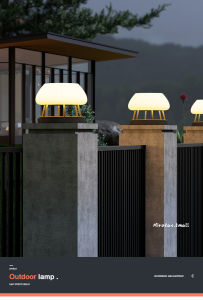 Solar Pillar Lights Outdoor Waterproof LED Wall Lamp Home Decor Lighting Villa Gate Garden Solar Energy Super Bright Door Fence