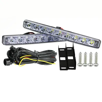 ไฟ LED เดย์ไลท์2x36W ไฟเดย์ไลท์9 LED 12V สีขาวสำหรับรถยนต์ไฟตัดหมอกทำงานแผ่นเรืองแสงขับขี่สว่างมาก
