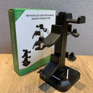 Giá Đỡ Bộ Điều Khiển 2 Lớp Cho PS5/XSX Có Dải Đèn LED Giá Đỡ Tay Cầm Chơi Game/tai Nghe Phụ Kiện Chơi Game