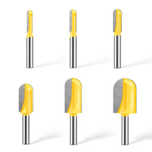 เครื่องตัดก้านลึกและกลมด้านล่าง8มม. เราเตอร์การกัดร่องแบบกลมด้านล่างเครื่องตัดสลักเกลียวเครื่องมือเครื่องตัดมิลลิ่งการกัดร่อง