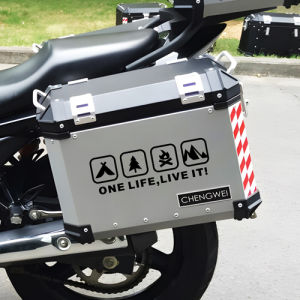 One Life Live It Sticker Motorcycle Body Luggage Side Tail Top Aluminum Case Box Decal