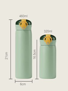 TUMBLER TERMOS BOTOL MINUM ANAK 320 ML 460 ML STAINLESS STEEL 304 DENGAN SEDOTAN / PORTABLE VACUUM CUP INSULATED BOTTLE HOT & COOL / TERMOS TAHAN PANAS & DINGIN