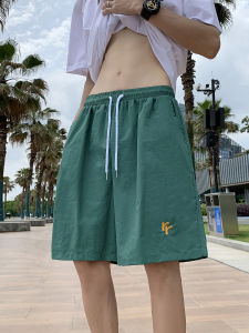 Waterproof Mens Summer Quick Dry Outdoor Beach Casual Shorts Loose Fit Straight Leg Five-Quarter Length Trousers