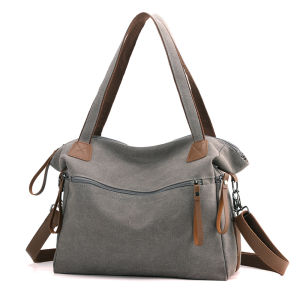 Túi Tote Vải Canvas Dung Lượng Lớn Chống Mài Mòn Thực Tế