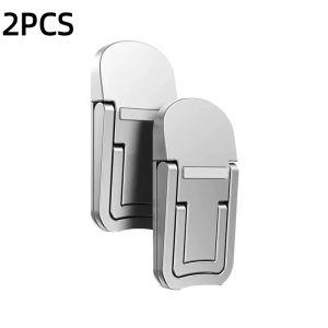 2PCS Mini Foldable Laptop Stand Portable Computer Keyboard Riser with 2 Adjustable Angles Self-Adhesive Invisible Notebook Stand