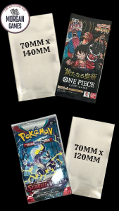 【Morgan Games】[Ready Stock] 50pcs Booster Pack Sleeves | 3 Sizes | Protection for Booster Pack