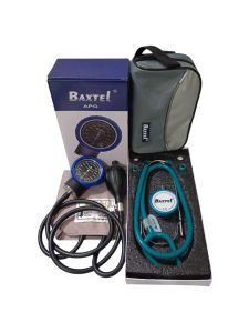 Baxtel APG BLUE Ring Aneroid Sphygmomanometer BP/TEAL DELUXE Stethoscope