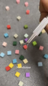 Penjepit Spons Kuku persegi Sponge Tapping Claw Nail Art Manicure Pedicure Jepitan Spons KU082