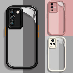 V27E V27Pro กันตกอะคริลิคหลากสีหลายสีสำหรับ Vivo V29 V29Pro V27 Y20 Y765G Y20i Y20s 5กรับสัญญาณฝาหลังสำหรับคู่รัก - 399 บาท