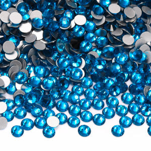 SS3-SS60 AAAAA Sapphire Non Hotfix Glass Rhinestone Flatback Glitter For Nail Art DIY Accessories Crafts Decoration