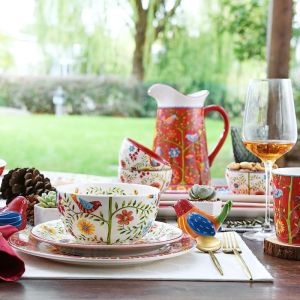 OMK Redbird series Ceramic Dinner Plate