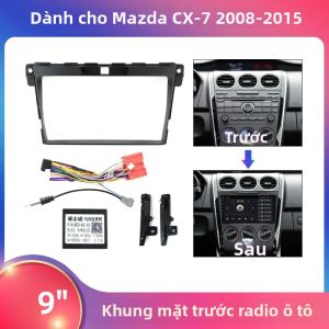 Mazda CX-7 2008-2015 2 Din Radio Bảng Điều Khiển Bảng Điều Khiển Đa Phương Tiện Khung Dây Nguồn CANBUS Bezel Faceplate Để Nâng Cấp Âm Thanh Xe Ô Tô